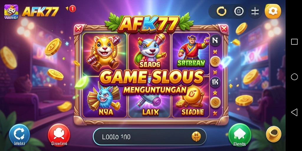 Tampilan menarik dari gameplay AFK77 yang penuh warna dan seru.