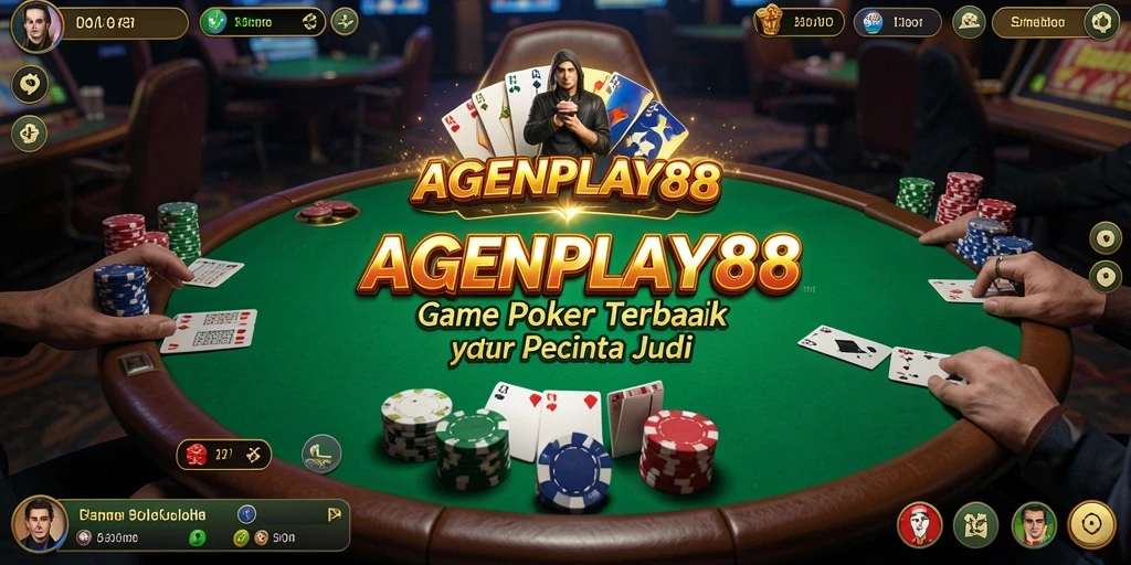 Tampilan antarmuka AGENPLAY88 saat bermain Poker yang menarik.