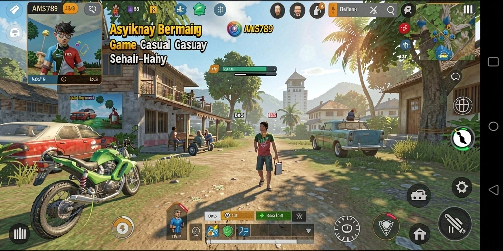 Screenshot utama AMS789 menampilkan momen seru dalam gameplay Casual.