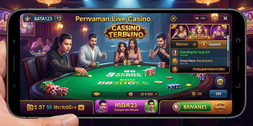 Tampilan aksi dealer langsung di BATA123 untuk pengalaman Live Casino.