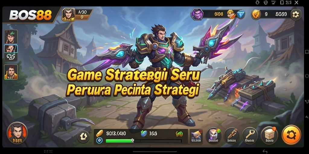 Tampilan gameplay <strong>BOS88</strong> yang dinamis dan strategis.