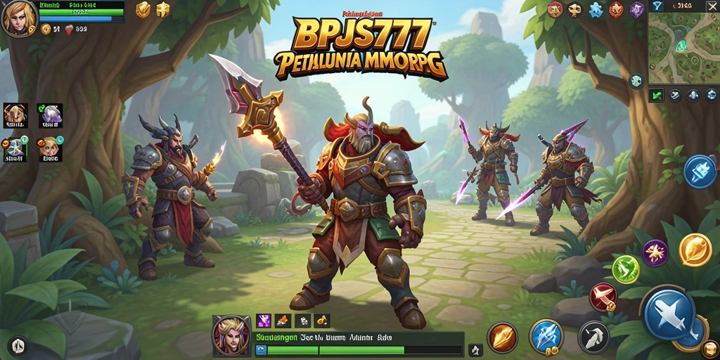Tampilan gameplay seru dan interaktif dari BPJS777 dalam dunia MMORPG.