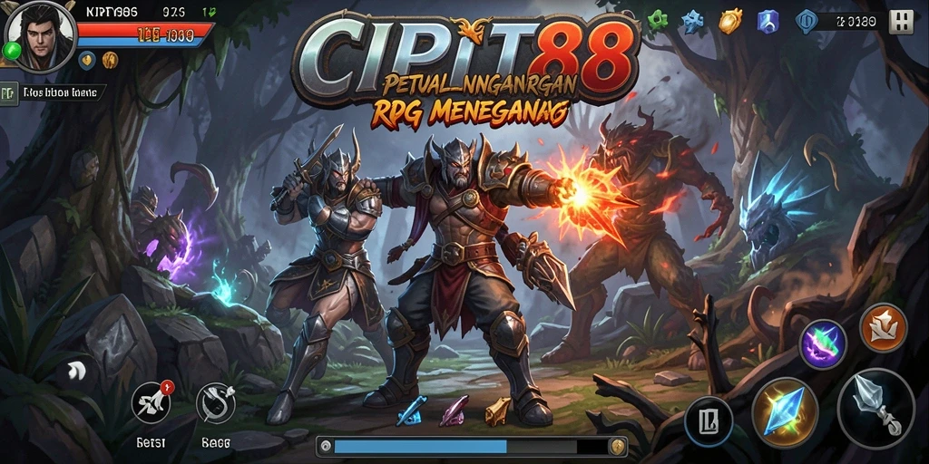 Tangkapan layar gameplay CIPIT88 menampilkan karakter beraksi di dunia fantasi yang menakjubkan.