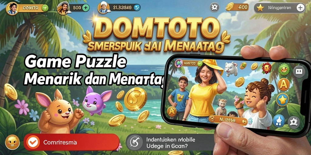 Screenshot gameplay DOMTOTO yang menampilkan tantangan Puzzle yang menarik.