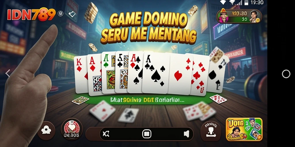 Screenshot game IDN789 menampilkan aksi seru permainan Domino.
