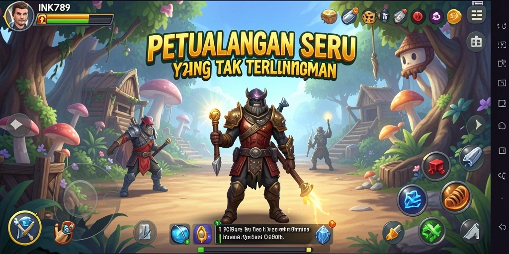 Screenshot INK789 menampilkan aksi mendebarkan di dunia petualangan.
