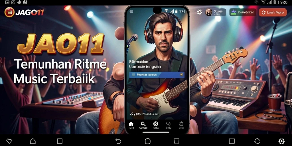 Screenshot JAGO11 menampilkan gameplay seru musik dan interaksi pengguna.