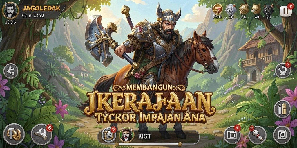Tampilan gameplay <strong>JAGOLEDAK</strong> yang menarik dengan elemen Tycoon yang mendebarkan.