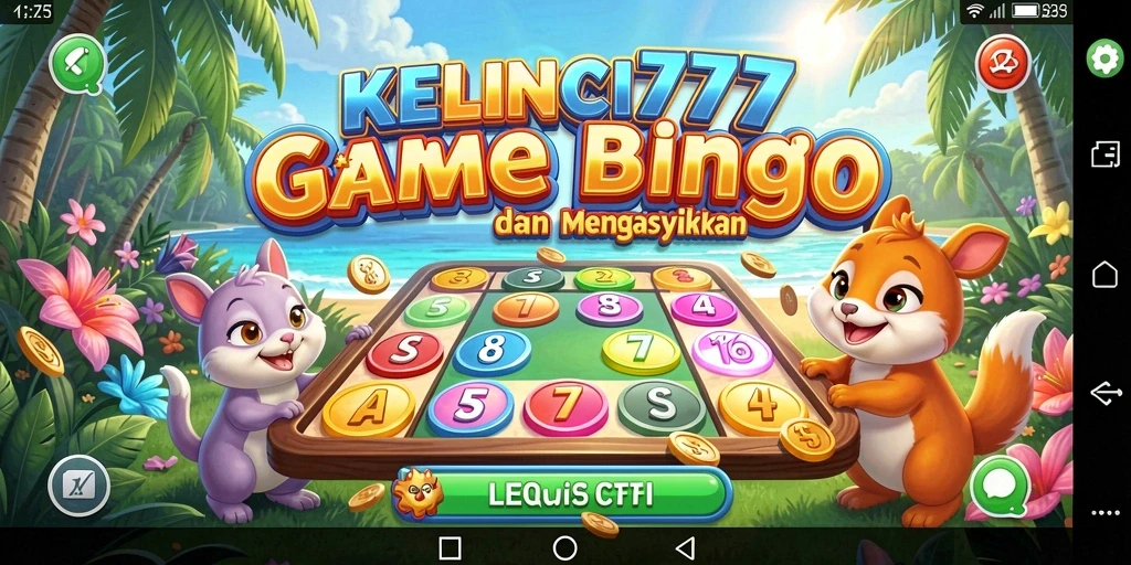 Screenshot gameplay Bingo KELINCI777 yang seru dan penuh aksi.