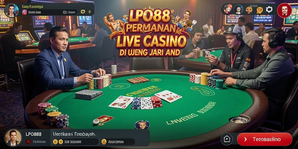 Tampilan gameplay Live Casino yang mendebarkan di LPO88.