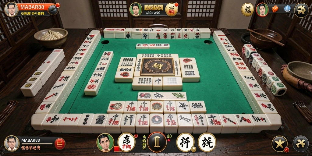 Screenshot MABAR88 menampilkan gameplay Mahjong yang menarik dan seru.