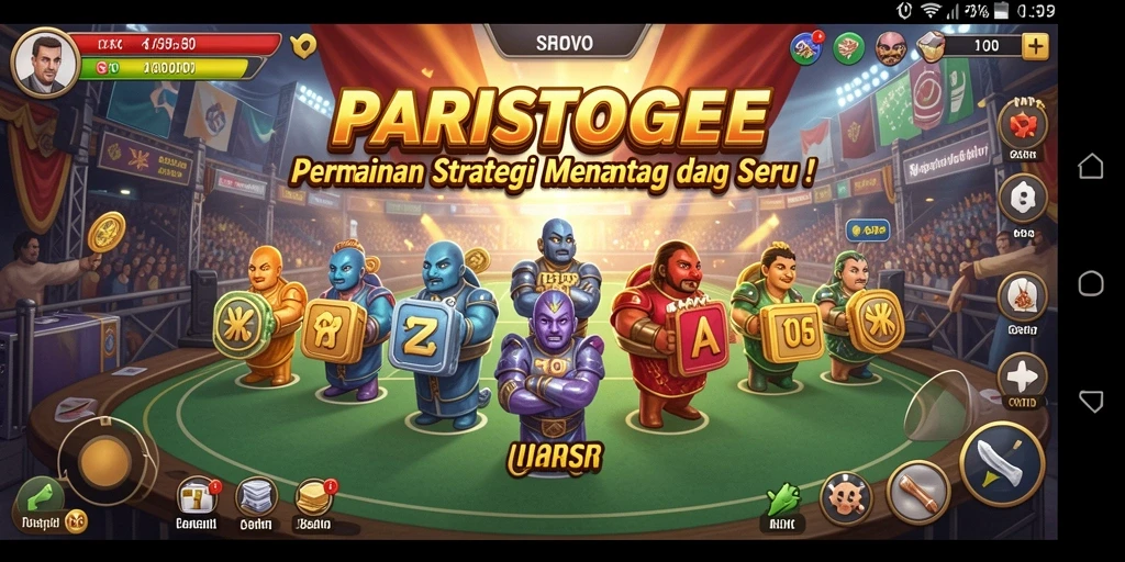 Tampilan gameplay seru dan strategis dari PARISTOGEL.