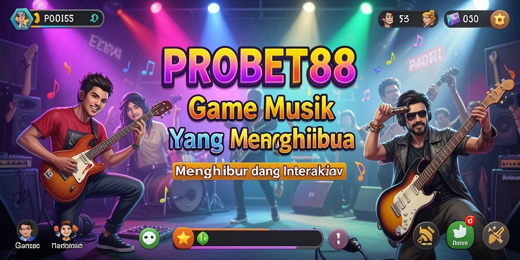 Screenshot gameplay <strong>PROBET88</strong> menampilkan aksi seru dalam permainan musik.