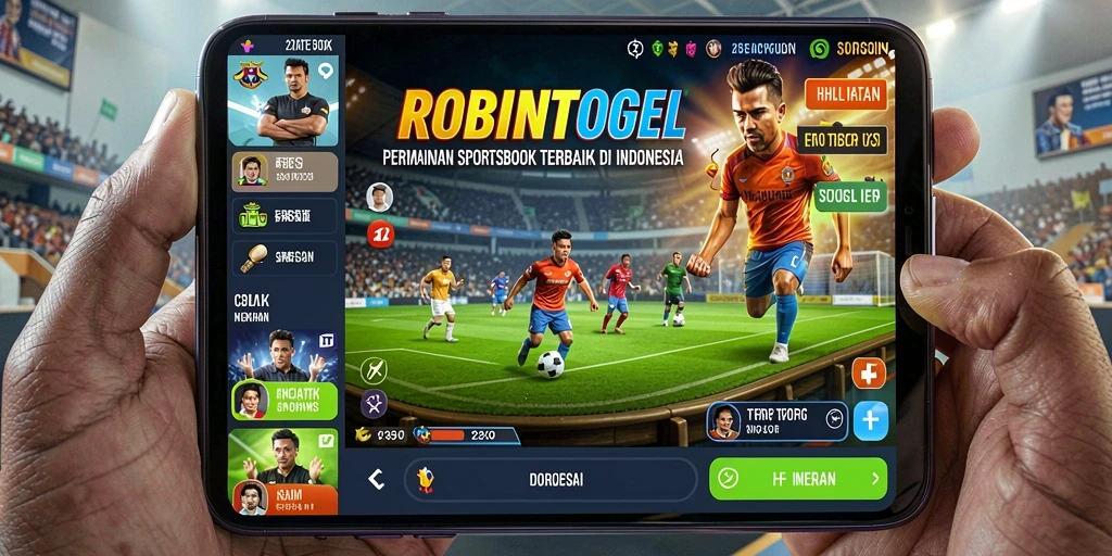 Tampilan gameplay Sportsbook ROBINTOGEL yang menarik dan interaktif.