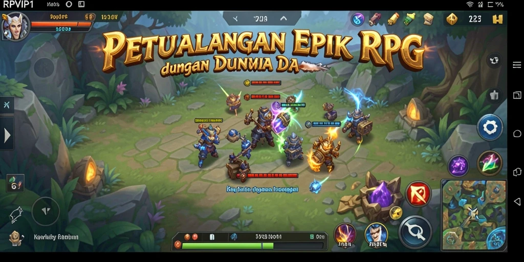 Tampilan gameplay RPVIP1 dengan aksi seru dan karakter yang menawan.