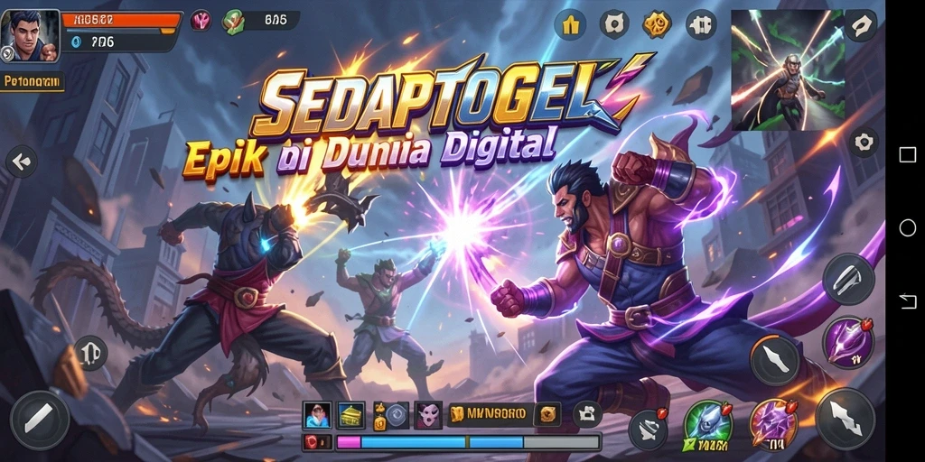 Tampilan gameplay <strong>SEDAPTOGEL</strong> yang penuh aksi dan pertarungan seru.