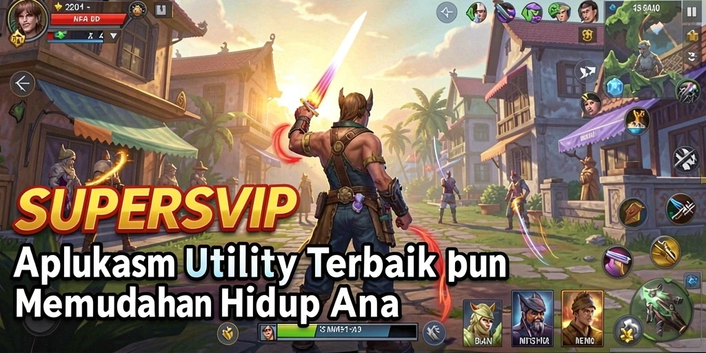 Tampilan antarmuka pengguna SUPERSVIP yang intuitif dan mudah dipahami.
