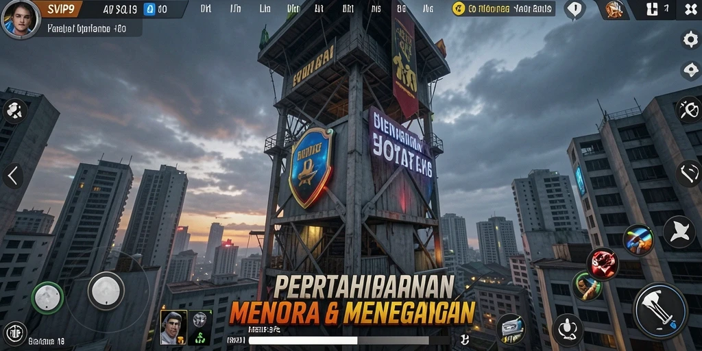 Tampilan gameplay SVIP9 yang menakjubkan dengan aksi Tower Defense.