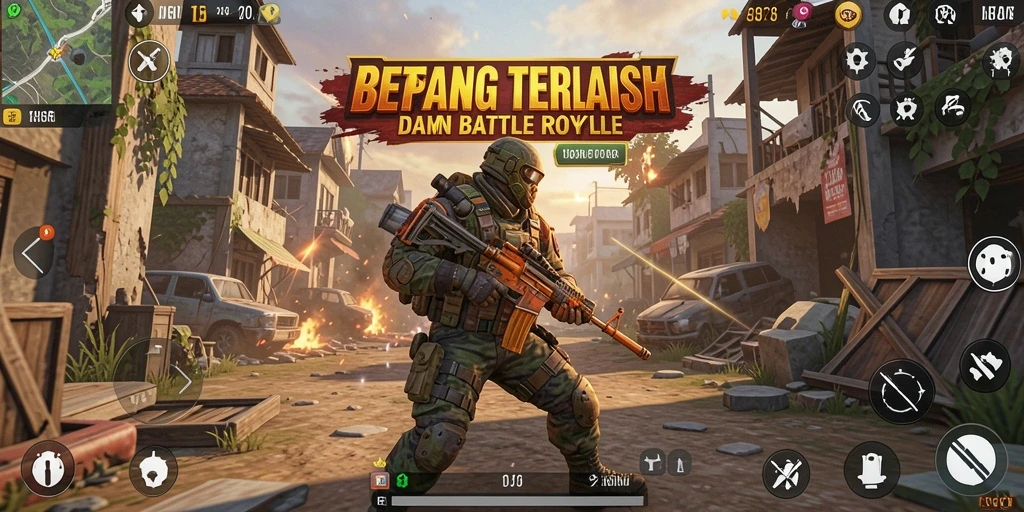 Gameplay seru T6 menampilkan pertarungan epik di pulau luas.